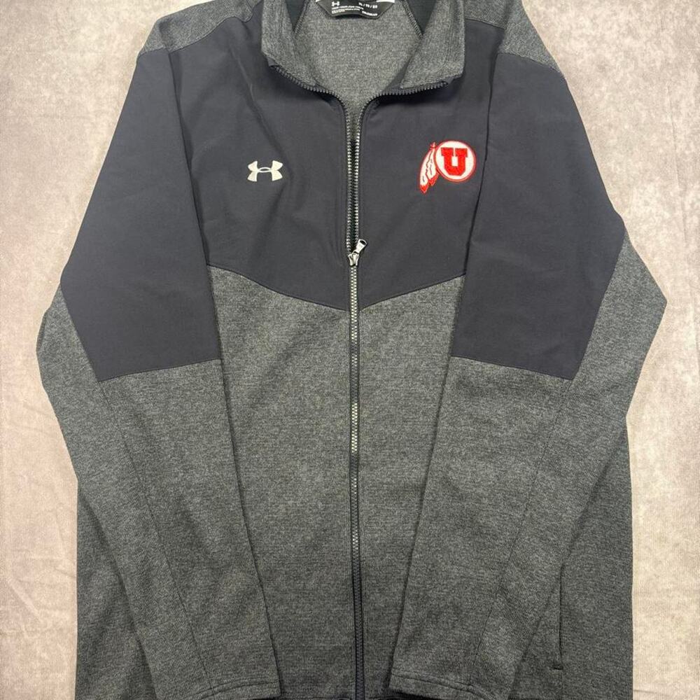 Under Armour Utah Utes Men's Full-Zip Jacket Gray/Black - Size XL